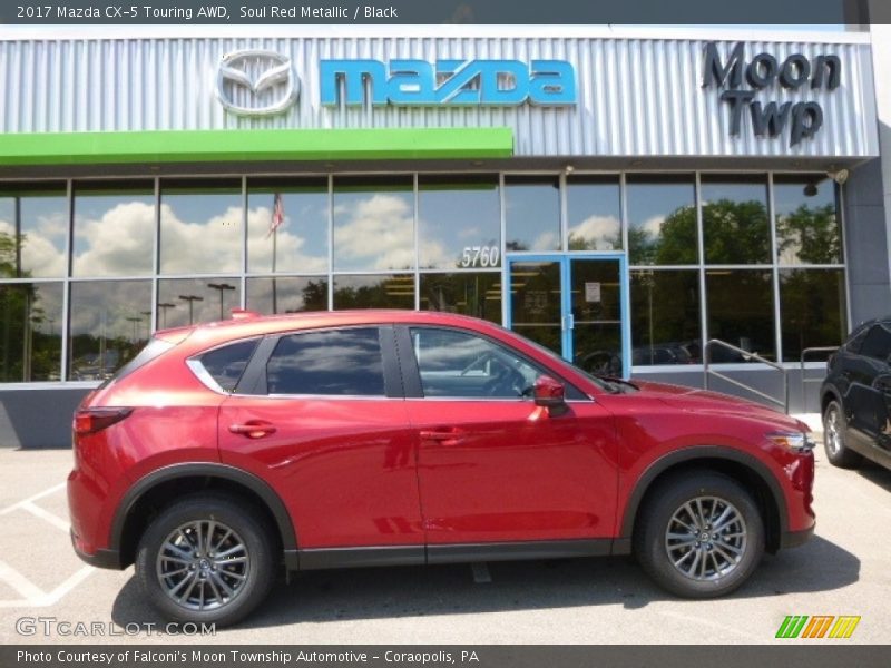 Soul Red Metallic / Black 2017 Mazda CX-5 Touring AWD