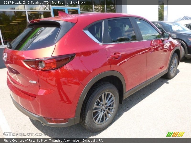 Soul Red Metallic / Black 2017 Mazda CX-5 Touring AWD