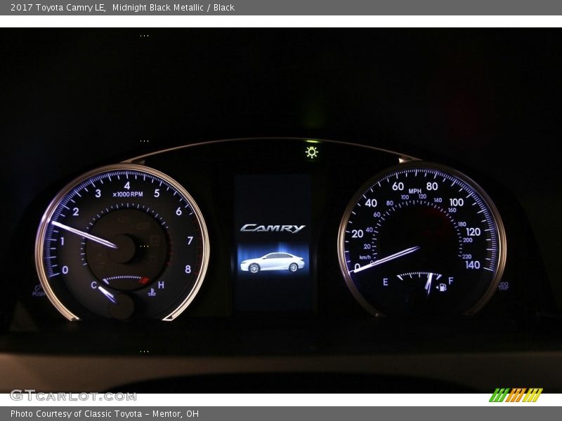 Midnight Black Metallic / Black 2017 Toyota Camry LE
