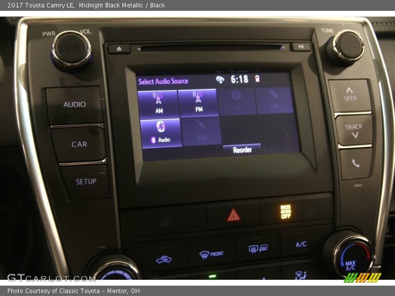 Midnight Black Metallic / Black 2017 Toyota Camry LE