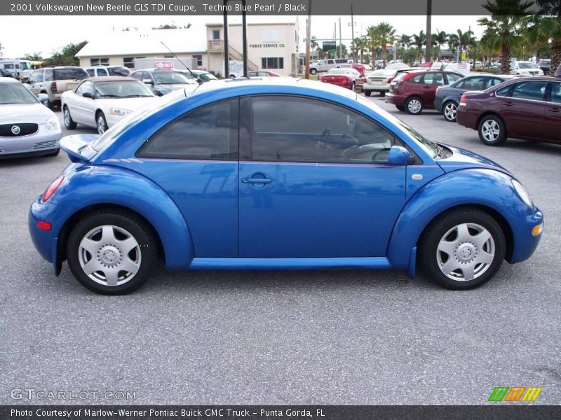 Techno Blue Pearl / Black 2001 Volkswagen New Beetle GLS TDI Coupe