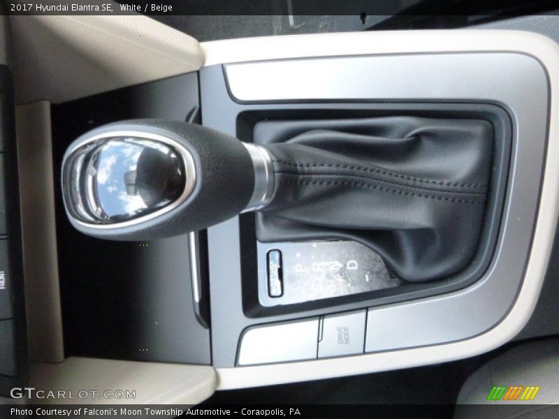 White / Beige 2017 Hyundai Elantra SE