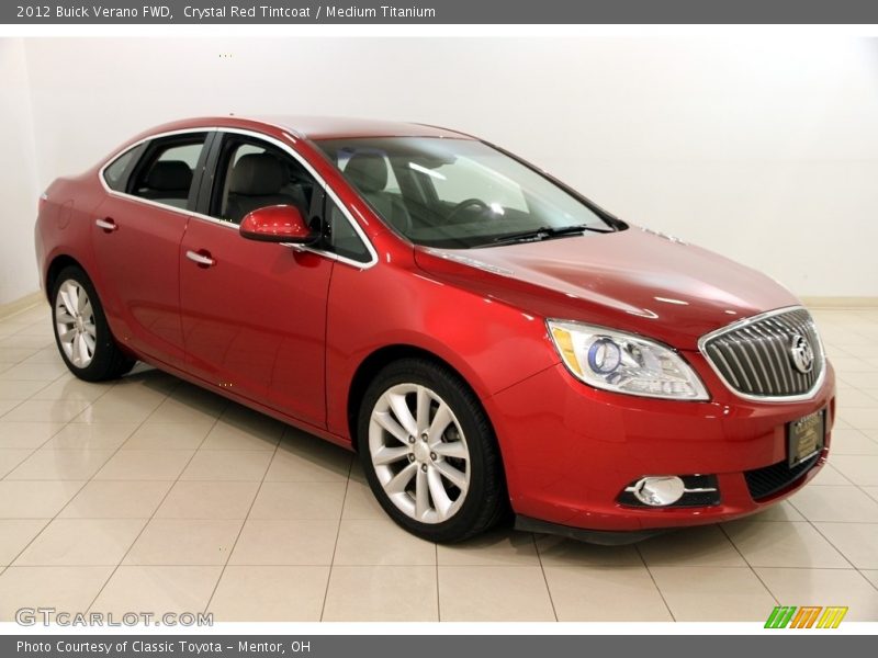 Crystal Red Tintcoat / Medium Titanium 2012 Buick Verano FWD