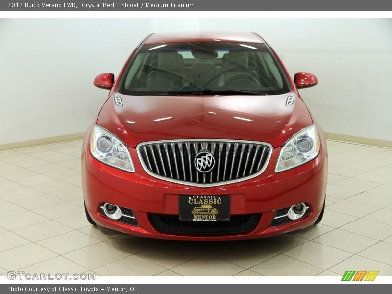 Crystal Red Tintcoat / Medium Titanium 2012 Buick Verano FWD