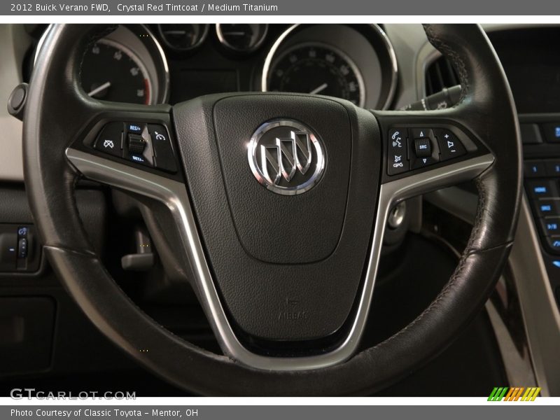 Crystal Red Tintcoat / Medium Titanium 2012 Buick Verano FWD