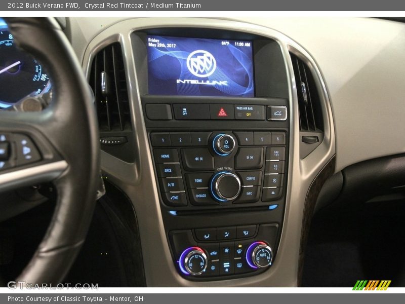 Crystal Red Tintcoat / Medium Titanium 2012 Buick Verano FWD