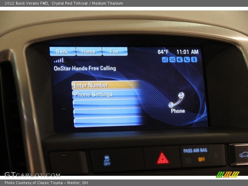Crystal Red Tintcoat / Medium Titanium 2012 Buick Verano FWD