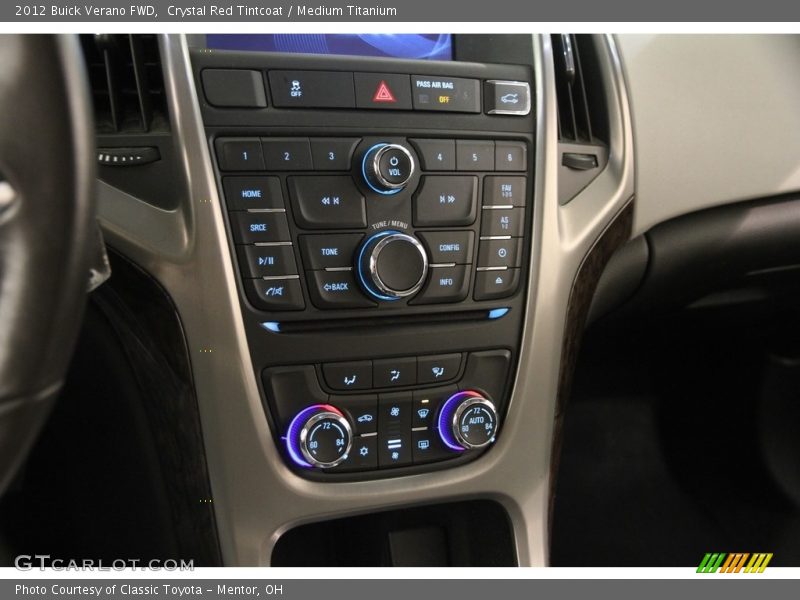 Crystal Red Tintcoat / Medium Titanium 2012 Buick Verano FWD