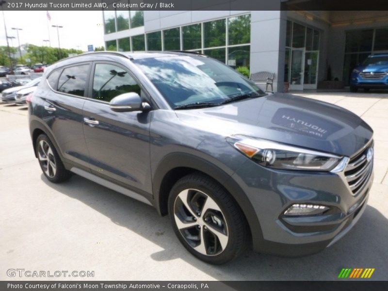 Coliseum Gray / Black 2017 Hyundai Tucson Limited AWD