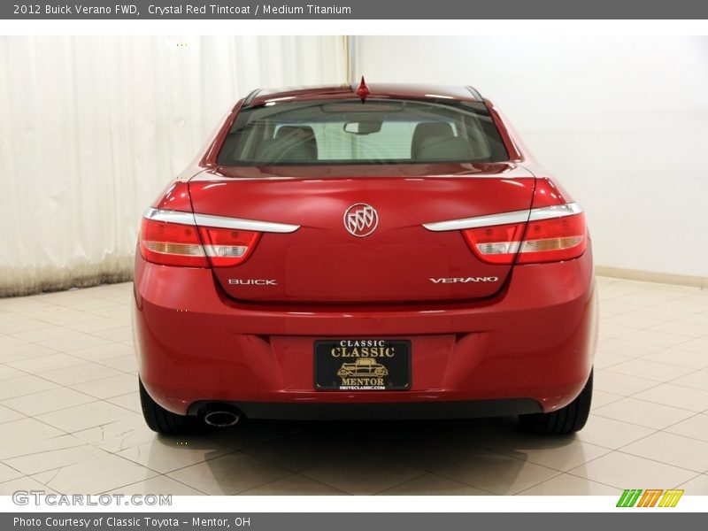 Crystal Red Tintcoat / Medium Titanium 2012 Buick Verano FWD