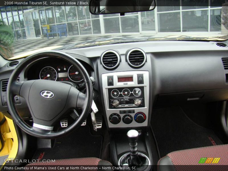 Sunburst Yellow / Black 2006 Hyundai Tiburon SE