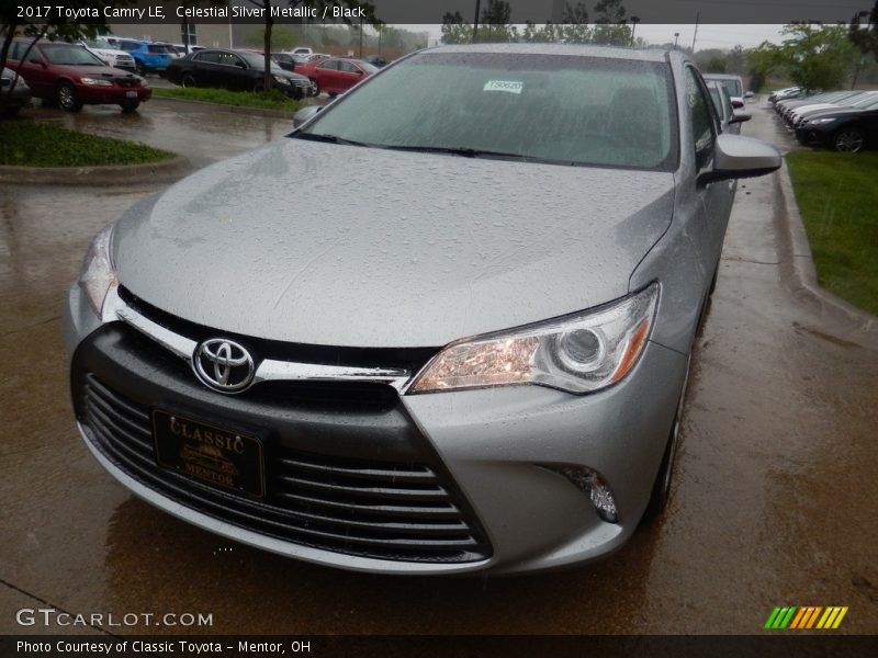 Celestial Silver Metallic / Black 2017 Toyota Camry LE