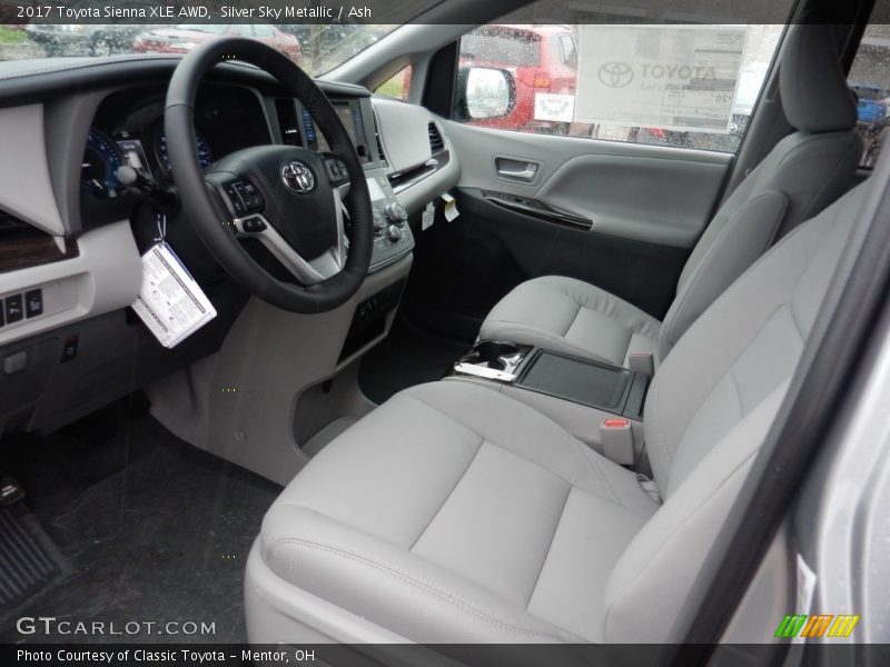 Silver Sky Metallic / Ash 2017 Toyota Sienna XLE AWD
