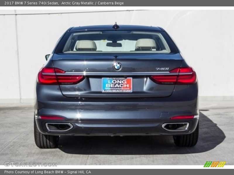 Arctic Gray Metallic / Canberra Beige 2017 BMW 7 Series 740i Sedan