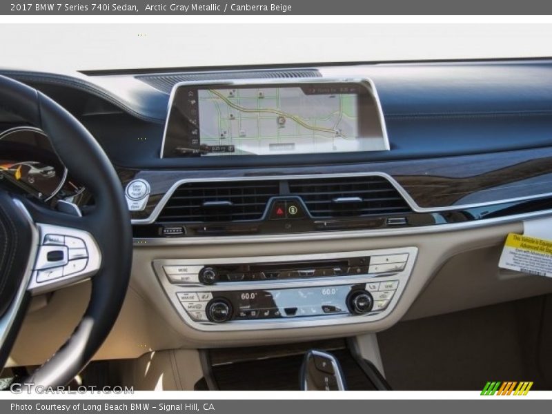 Arctic Gray Metallic / Canberra Beige 2017 BMW 7 Series 740i Sedan