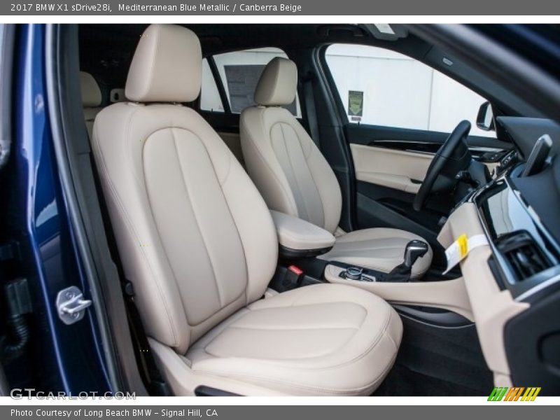 Mediterranean Blue Metallic / Canberra Beige 2017 BMW X1 sDrive28i