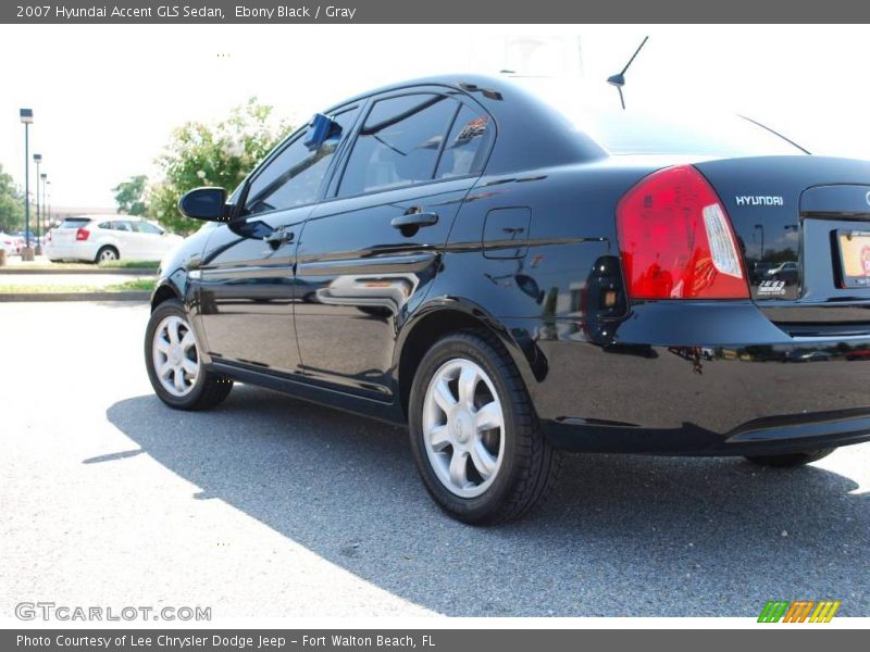 Ebony Black / Gray 2007 Hyundai Accent GLS Sedan