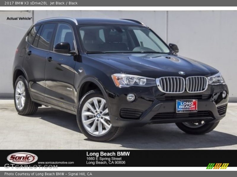 Jet Black / Black 2017 BMW X3 sDrive28i