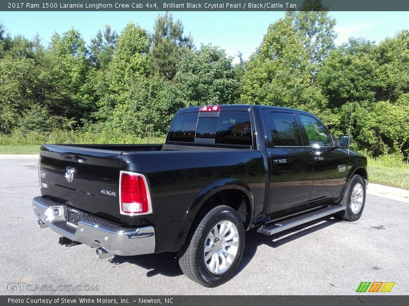 Brilliant Black Crystal Pearl / Black/Cattle Tan 2017 Ram 1500 Laramie Longhorn Crew Cab 4x4