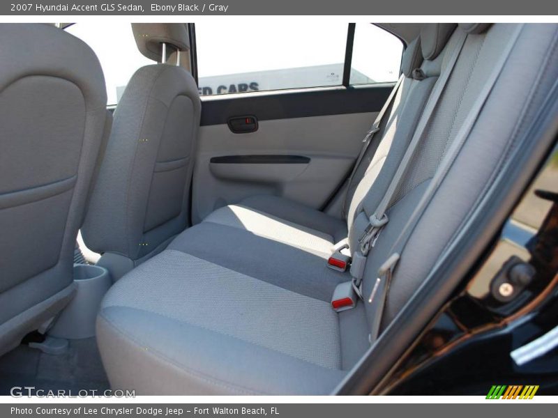 Ebony Black / Gray 2007 Hyundai Accent GLS Sedan