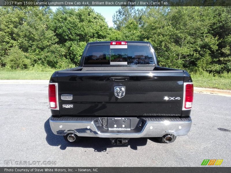 Brilliant Black Crystal Pearl / Black/Cattle Tan 2017 Ram 1500 Laramie Longhorn Crew Cab 4x4