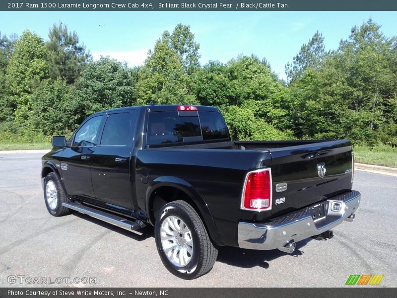 Brilliant Black Crystal Pearl / Black/Cattle Tan 2017 Ram 1500 Laramie Longhorn Crew Cab 4x4