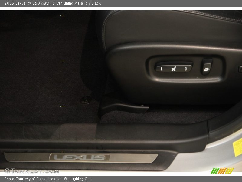 Silver Lining Metallic / Black 2015 Lexus RX 350 AWD