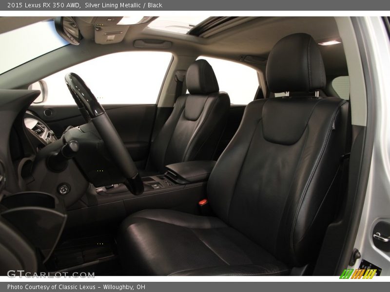 Silver Lining Metallic / Black 2015 Lexus RX 350 AWD