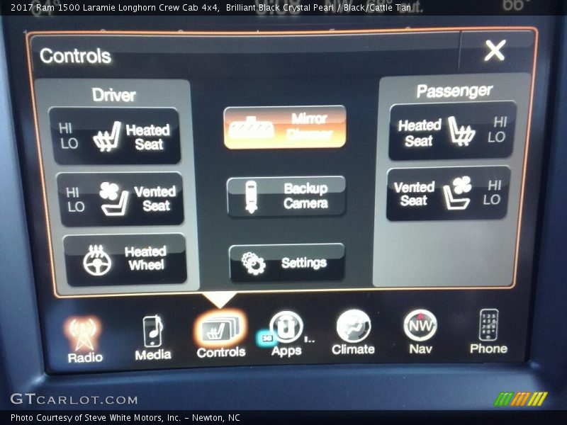 Brilliant Black Crystal Pearl / Black/Cattle Tan 2017 Ram 1500 Laramie Longhorn Crew Cab 4x4