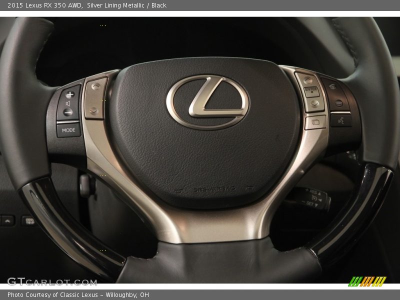 Silver Lining Metallic / Black 2015 Lexus RX 350 AWD