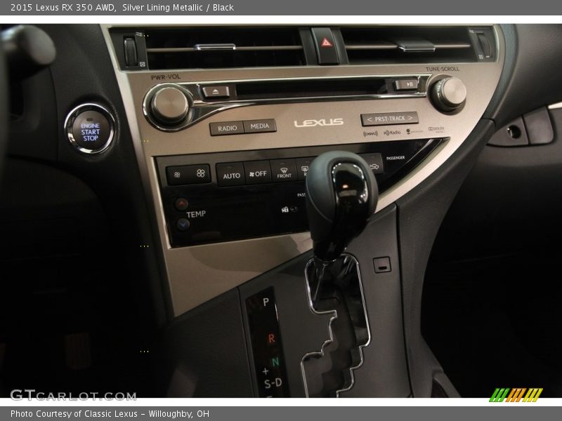 Silver Lining Metallic / Black 2015 Lexus RX 350 AWD