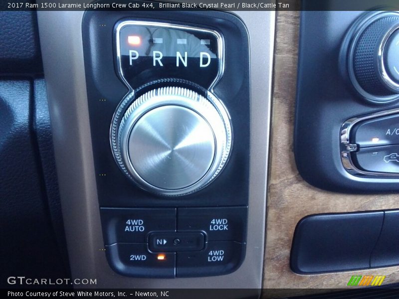 Brilliant Black Crystal Pearl / Black/Cattle Tan 2017 Ram 1500 Laramie Longhorn Crew Cab 4x4