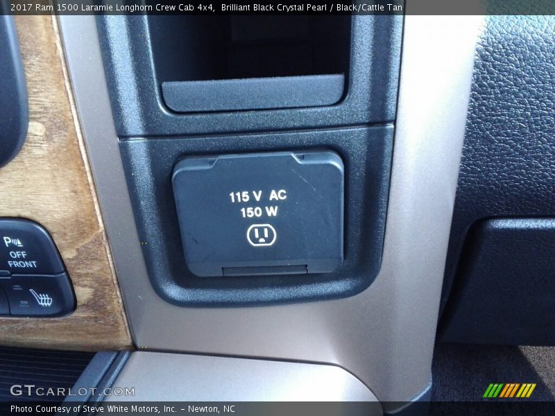 Brilliant Black Crystal Pearl / Black/Cattle Tan 2017 Ram 1500 Laramie Longhorn Crew Cab 4x4