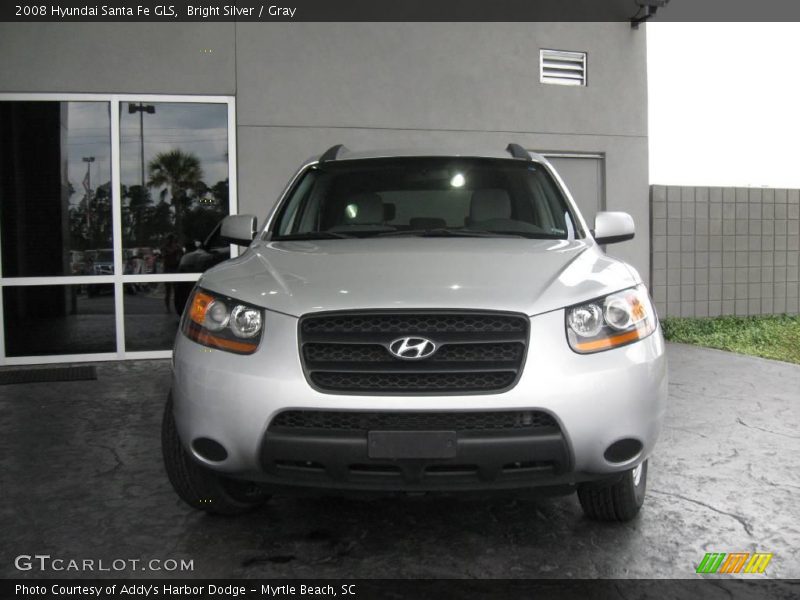 Bright Silver / Gray 2008 Hyundai Santa Fe GLS