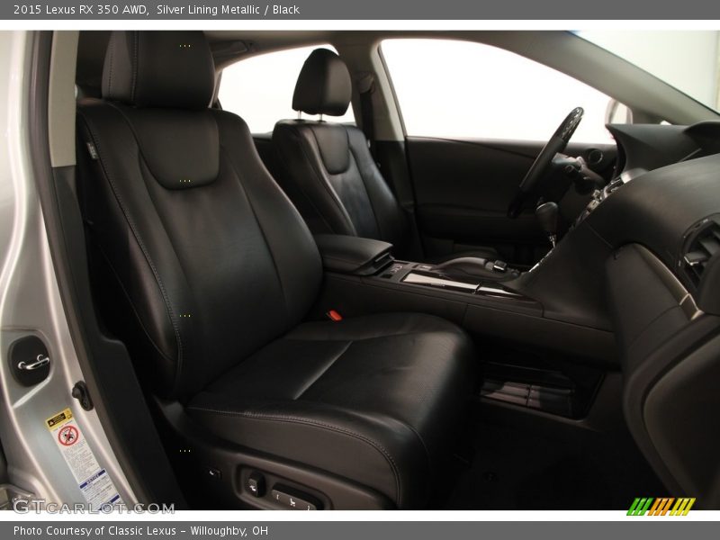 Silver Lining Metallic / Black 2015 Lexus RX 350 AWD