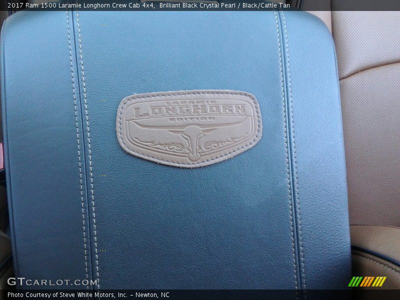 Brilliant Black Crystal Pearl / Black/Cattle Tan 2017 Ram 1500 Laramie Longhorn Crew Cab 4x4