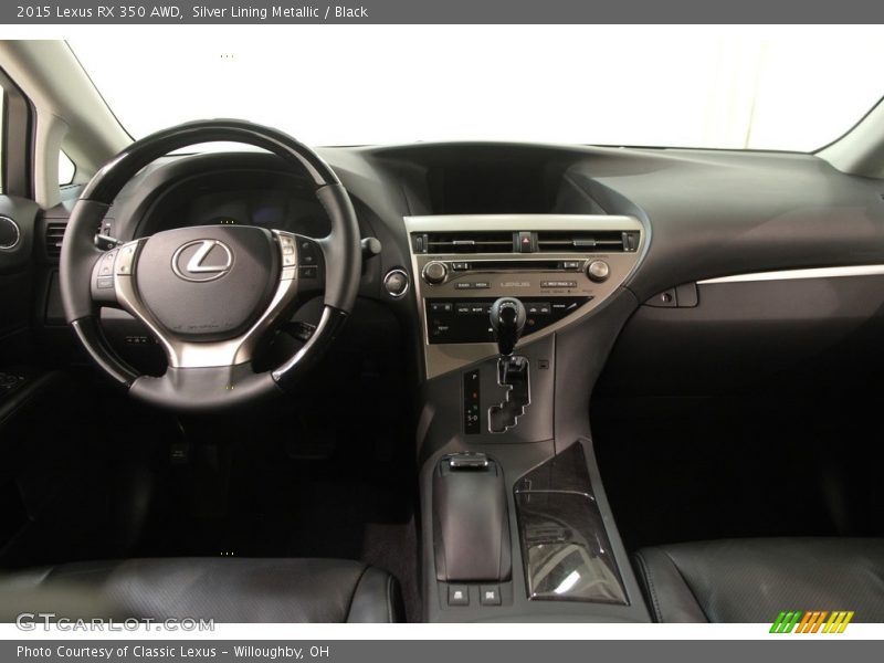 Silver Lining Metallic / Black 2015 Lexus RX 350 AWD