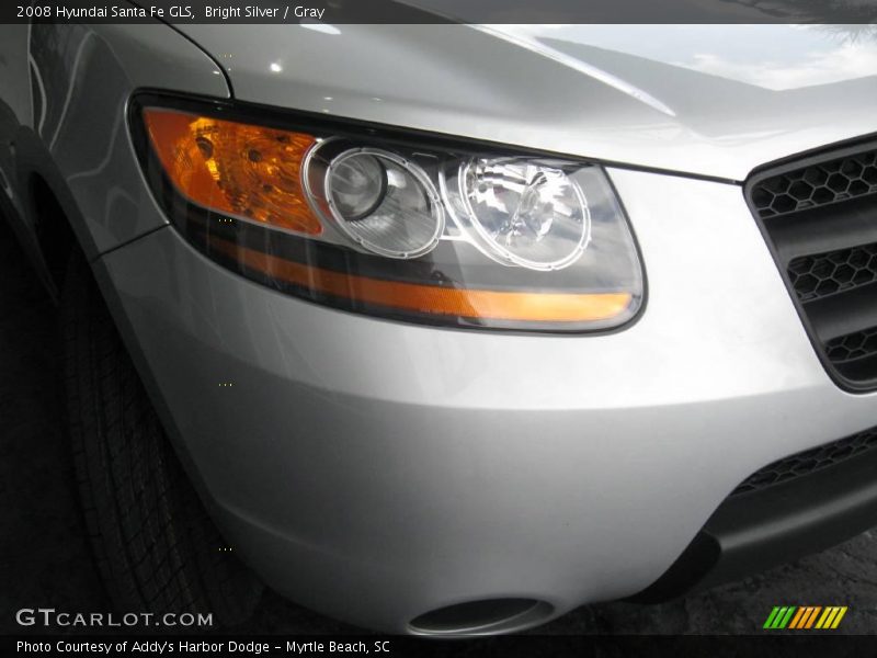 Bright Silver / Gray 2008 Hyundai Santa Fe GLS