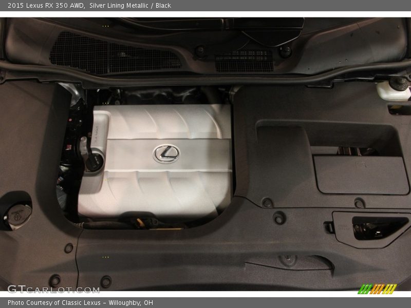 Silver Lining Metallic / Black 2015 Lexus RX 350 AWD