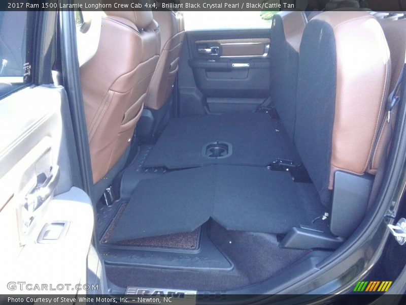 Brilliant Black Crystal Pearl / Black/Cattle Tan 2017 Ram 1500 Laramie Longhorn Crew Cab 4x4