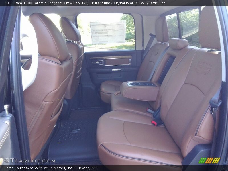 Brilliant Black Crystal Pearl / Black/Cattle Tan 2017 Ram 1500 Laramie Longhorn Crew Cab 4x4