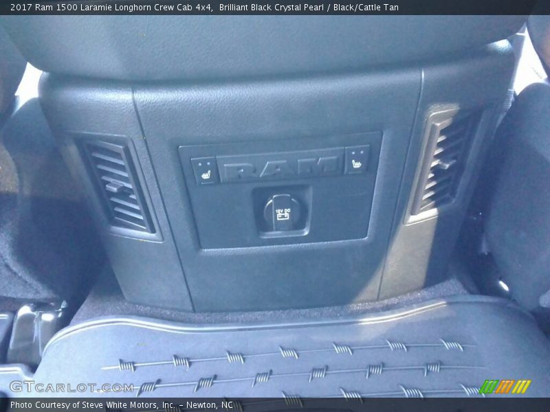 Brilliant Black Crystal Pearl / Black/Cattle Tan 2017 Ram 1500 Laramie Longhorn Crew Cab 4x4