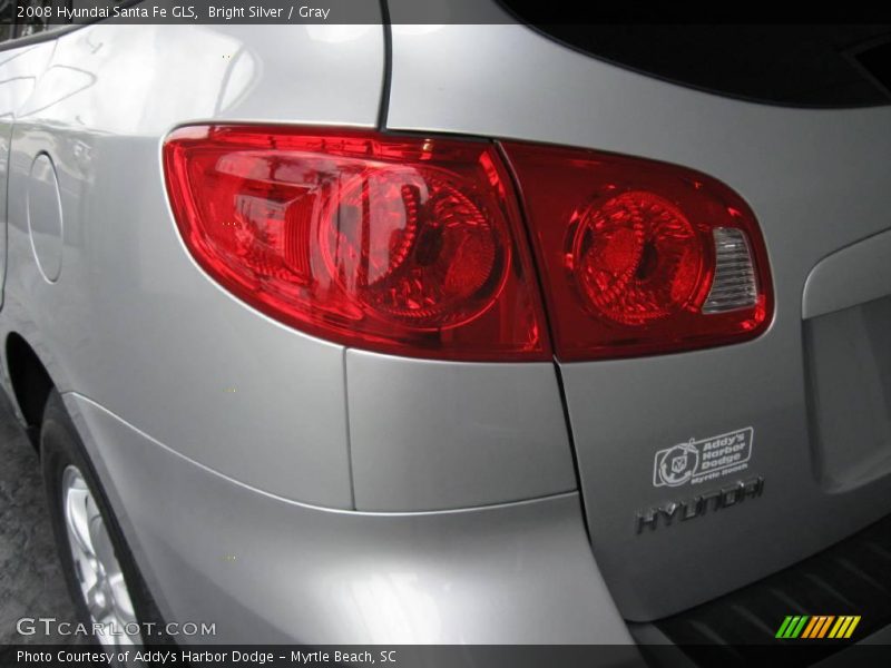 Bright Silver / Gray 2008 Hyundai Santa Fe GLS