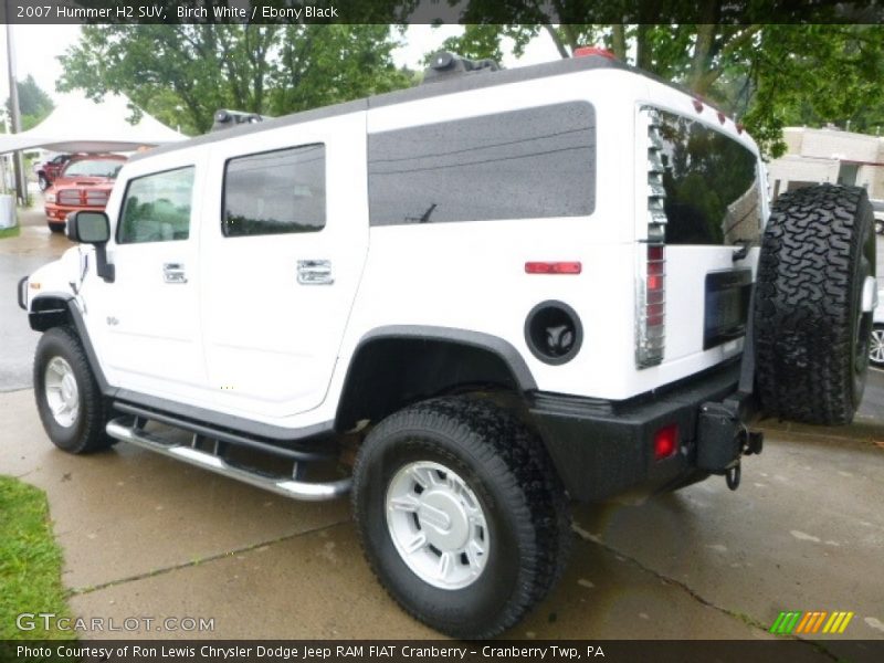 Birch White / Ebony Black 2007 Hummer H2 SUV