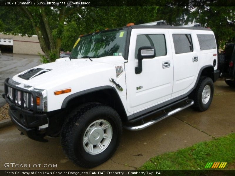 Birch White / Ebony Black 2007 Hummer H2 SUV