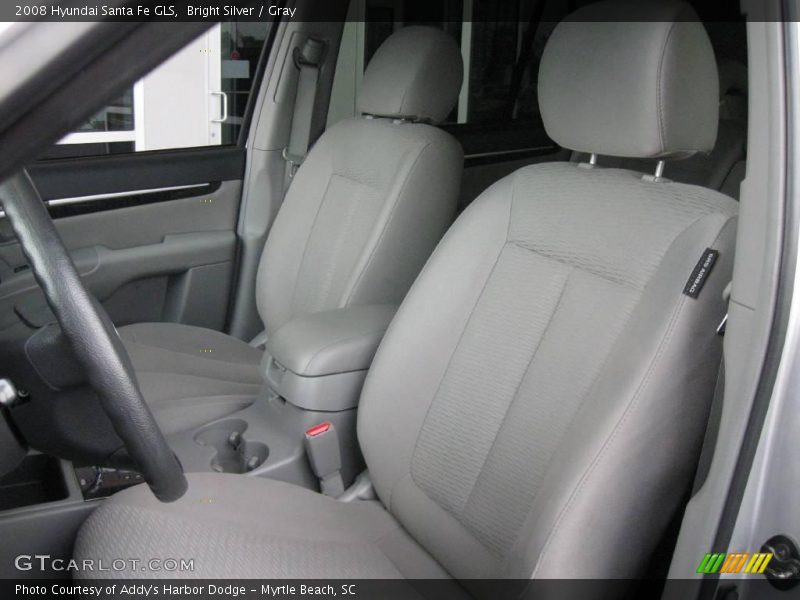 Bright Silver / Gray 2008 Hyundai Santa Fe GLS