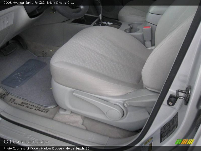 Bright Silver / Gray 2008 Hyundai Santa Fe GLS