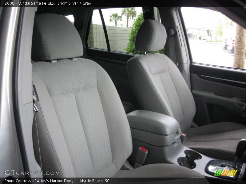 Bright Silver / Gray 2008 Hyundai Santa Fe GLS