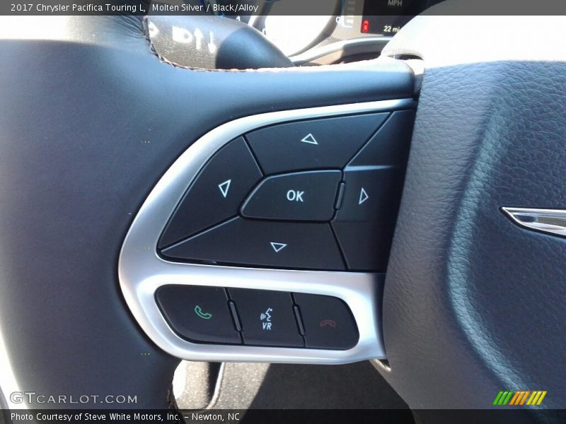 Molten Silver / Black/Alloy 2017 Chrysler Pacifica Touring L