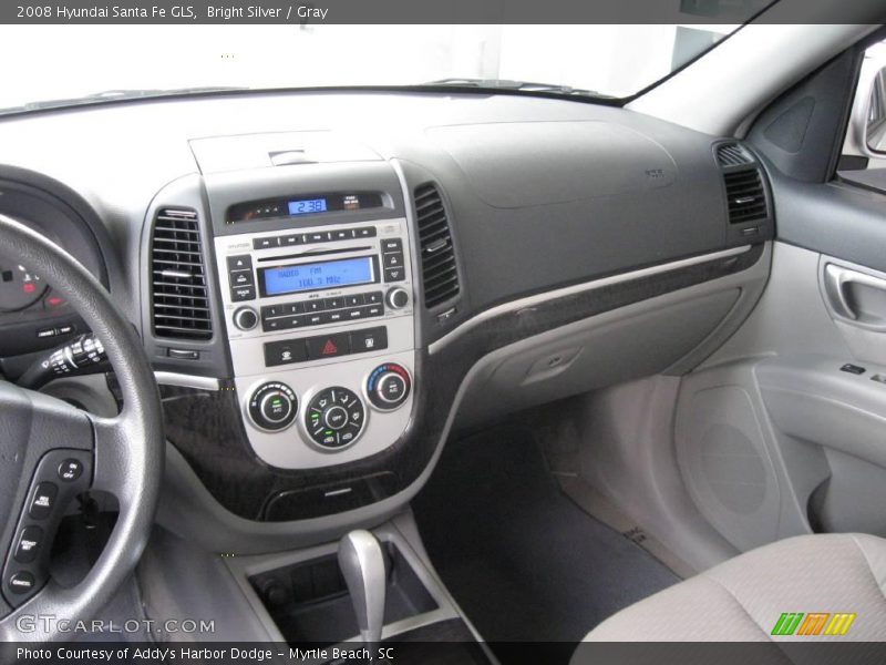 Bright Silver / Gray 2008 Hyundai Santa Fe GLS